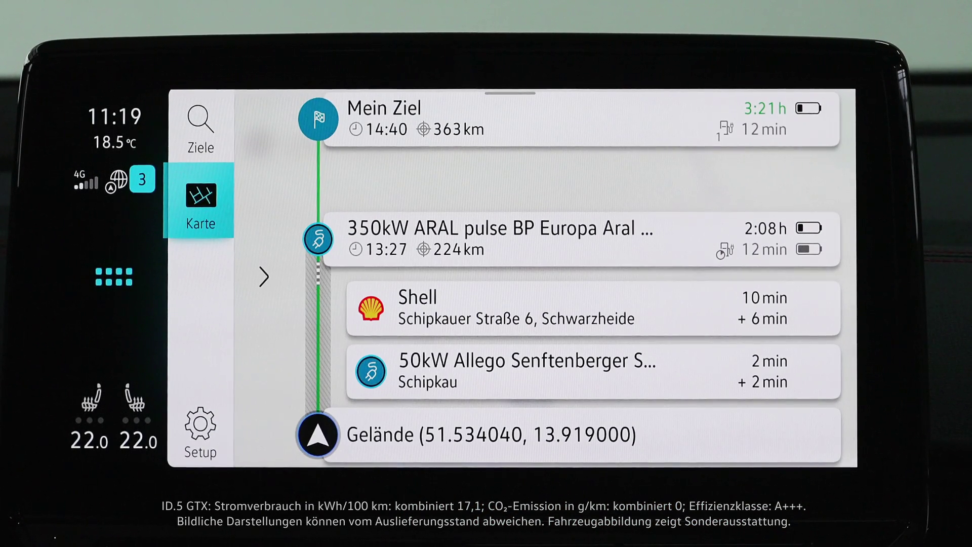 Erklär-Film über den e-Routenplaner des Navigationssystems – ID. Software 3.0