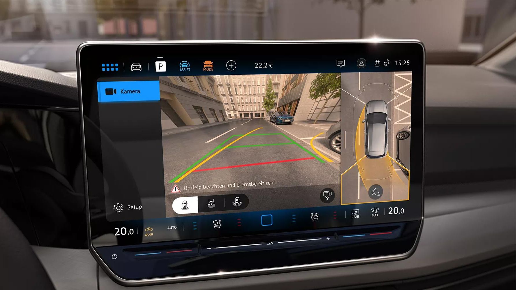 Assistenzsystem "Area View" im VW Golf
