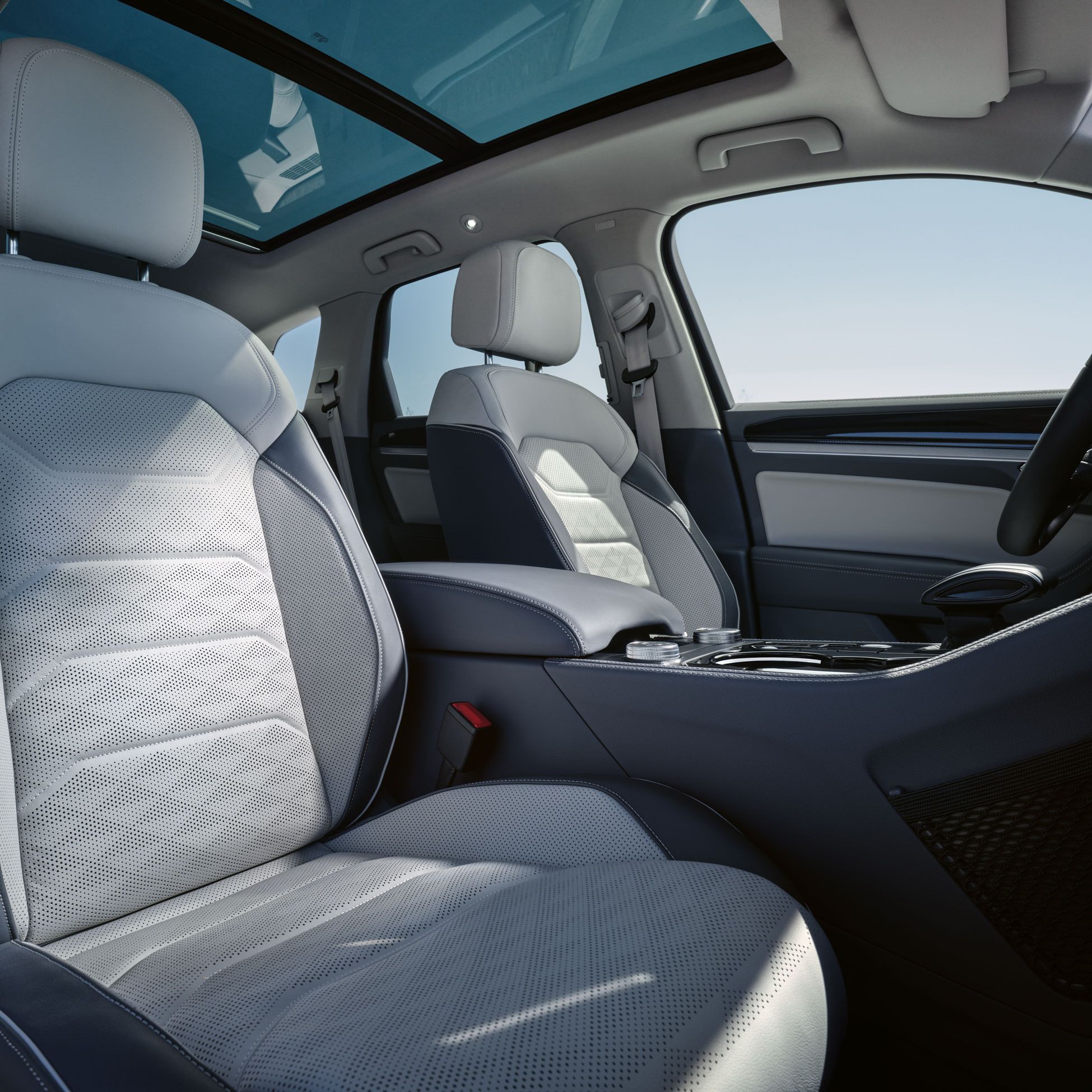 Detailansicht der Massagesitze im VW Touareg Elegance.