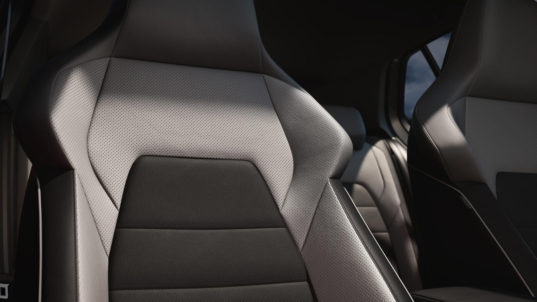 Detailansicht des ergoActive Sportsitzes im VW Golf 